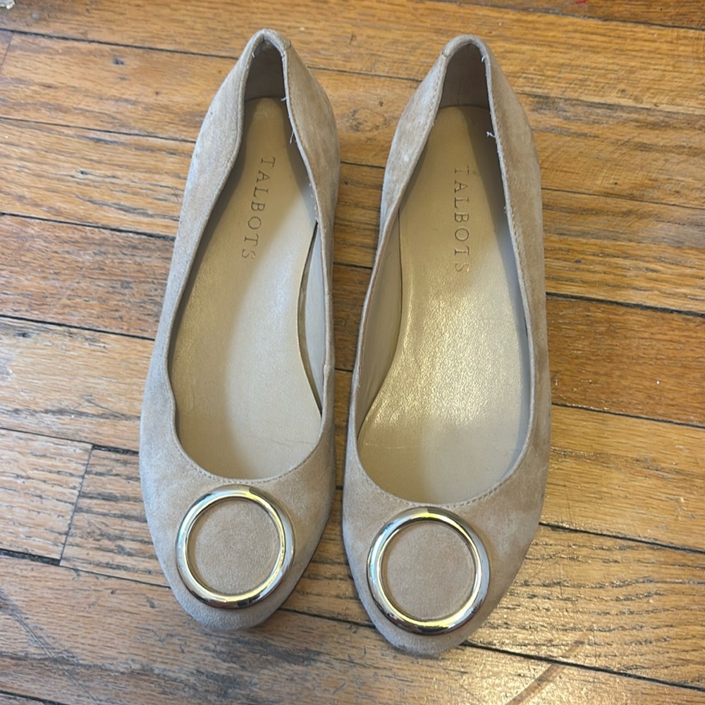 Vintage leather Flat small heel